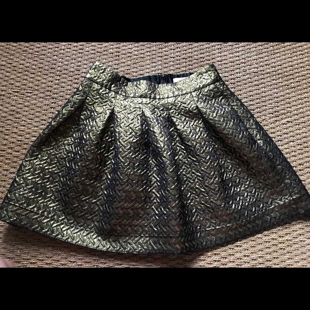 Banana Republic Gold Skirt US 2